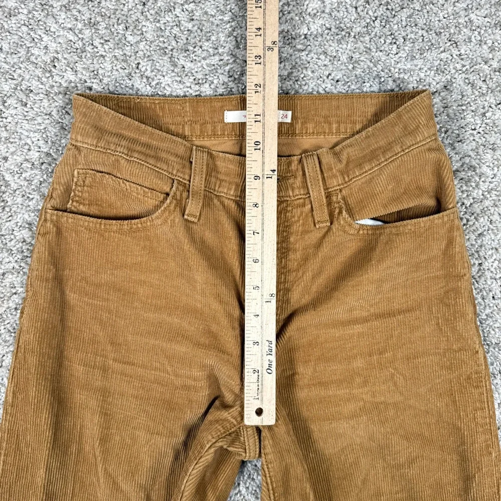 Levis Pants Womens 24 Brown 94 Baggy Corduroy High Rise Straight Leg Cords - Picture 9 of 11